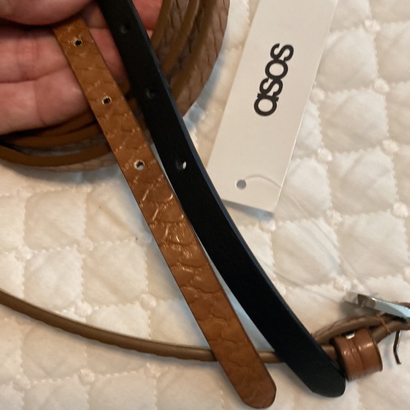 ASOS DESIGN Curve 3 Pack Waist and Hip Jeans Belts in Snake and Leopard NEW - Picture 3 of 4